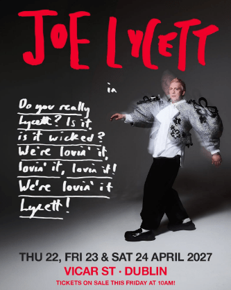 Joe Lycett Announces Three Nights at Vicar Street in April&nbsp;2027